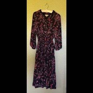 Nanette Lepore Floral Button-Front Midi Dress